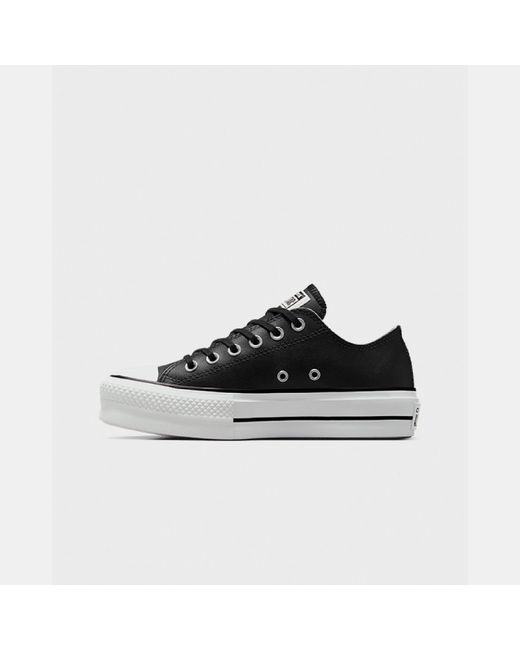 Converse Black Chuck Taylor All Star Lif Platform Trainers