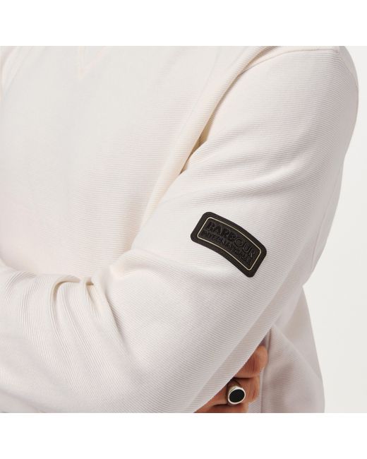 Barbour White B.Intense Wrightson Crew Sweatshirt for men