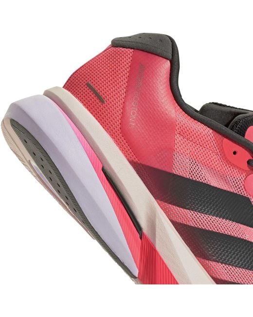 Adidas Red Adizero Boston 13 Road Running Shoes for men