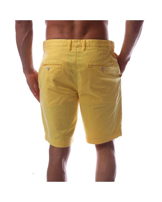 Boss Yellow Slice Chino Shorts for men