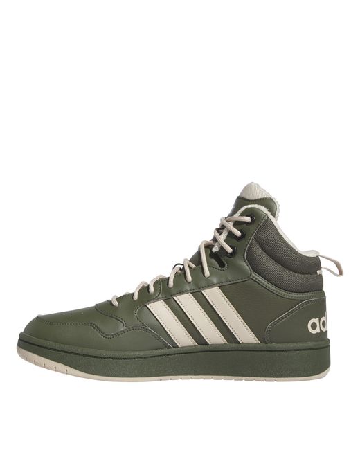 Adidas Green Hoops 3.0 Mid Wtr Basketball Trainers for men