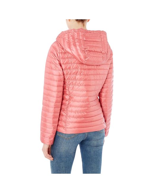 iBlues Pink Quilted Zip Parka