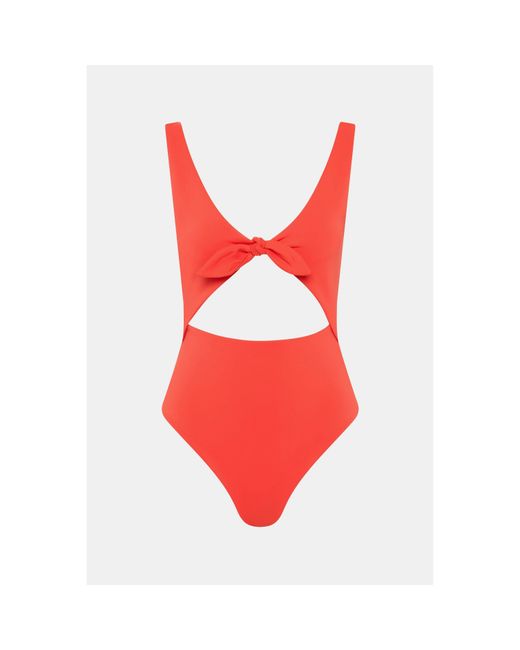 Sir Red Clarita Tie Plunge Swimsuit