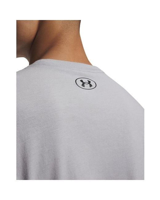 Under Armour Gray Foundation Short Sleeve for men