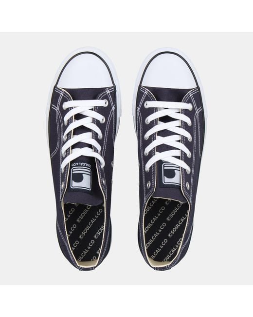 SoulCal & Co California Blue Canvas Low Trainers for men