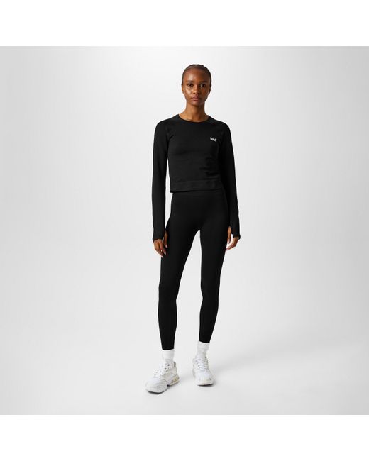 Everlast Black Seamless Logo Yoga Pants