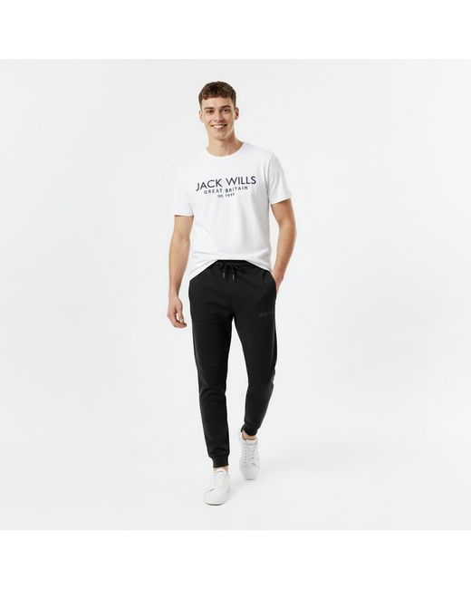 Jack Wills Blue Jacquard Logo Joggers for men