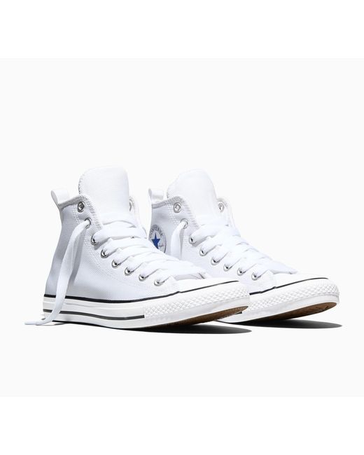 Converse White Canvas High-Top Trainers for men