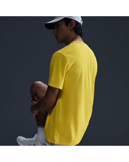 Nike Green Short Sleeve Performance Running Top for men