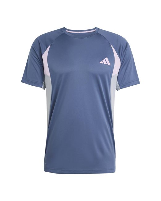 Adidas Blue Climacool Colorblock T-Shirt for men