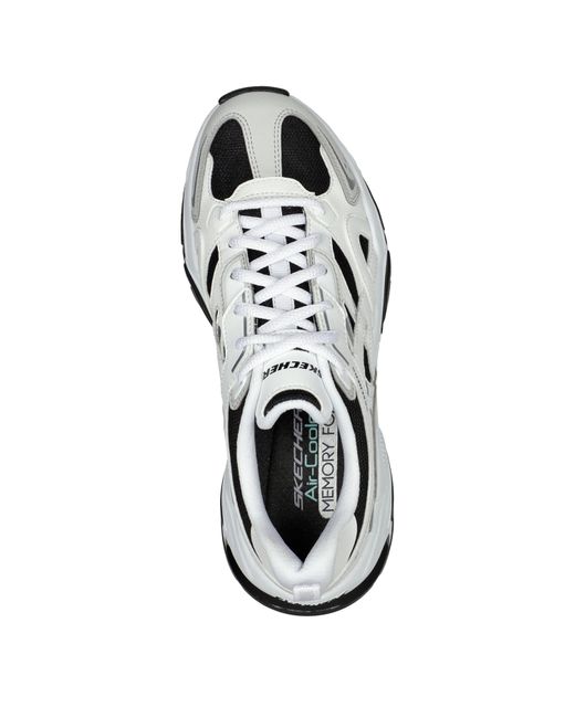 Skechers White Staminav2 Classic Low-Top Trainers