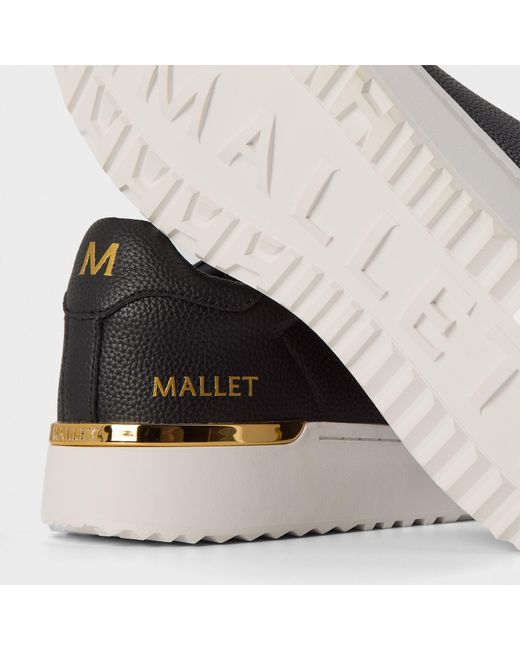 Mallet Black Grftr Elast Trainers for men