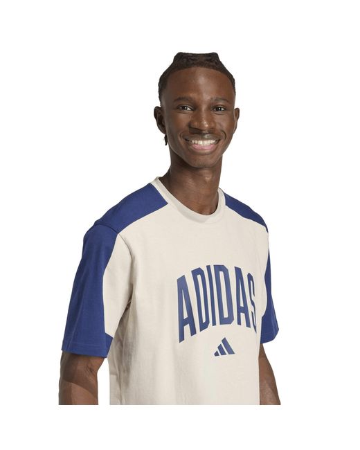 Adidas Blue Collegiate T-Shirt for men
