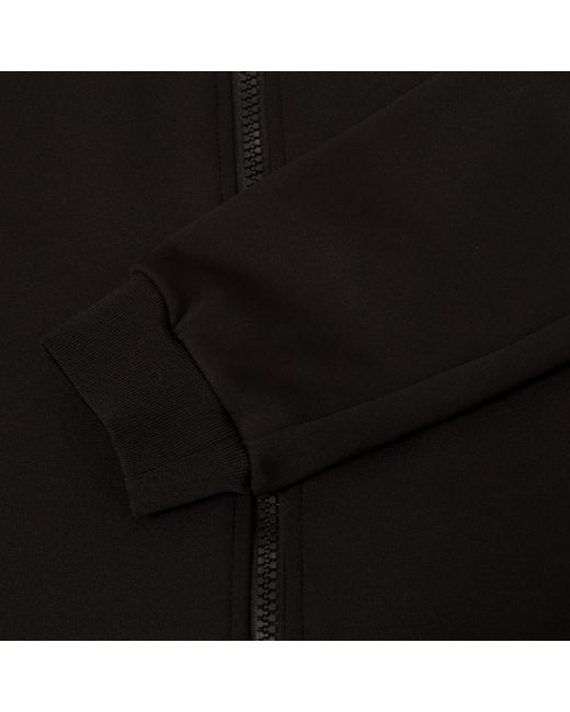 Calvin Klein Black Solid Patterned Full Zipper Ribbed Cuff Zipped Pocket Jacket for men