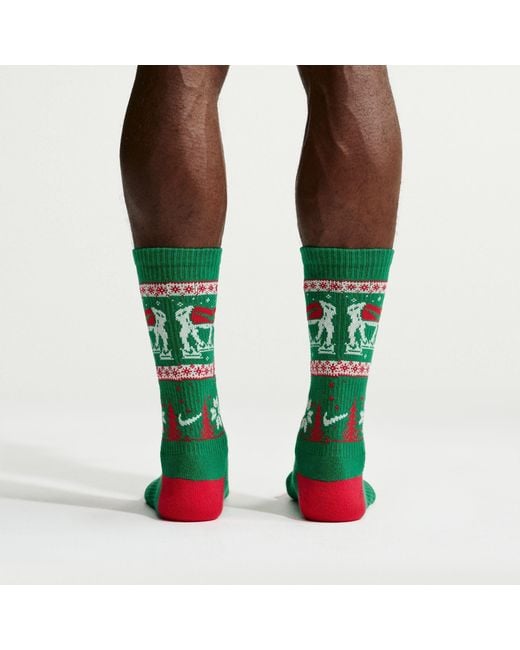 Nike Green Crew Socks for men
