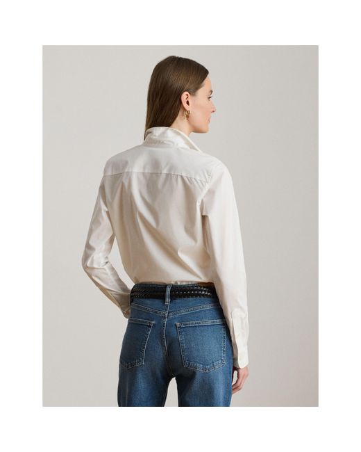 Ralph Lauren White Featherweight Cotton Shirt