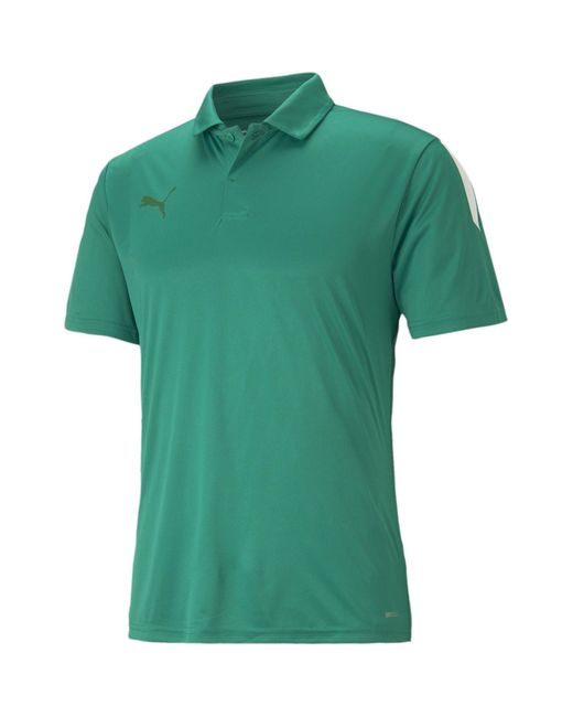 PUMA Green Teamliga Sideline Polo Shirt for men
