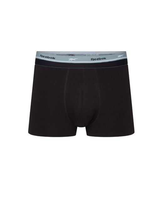 Reebok Black 3 Pack Trunks Farr for men