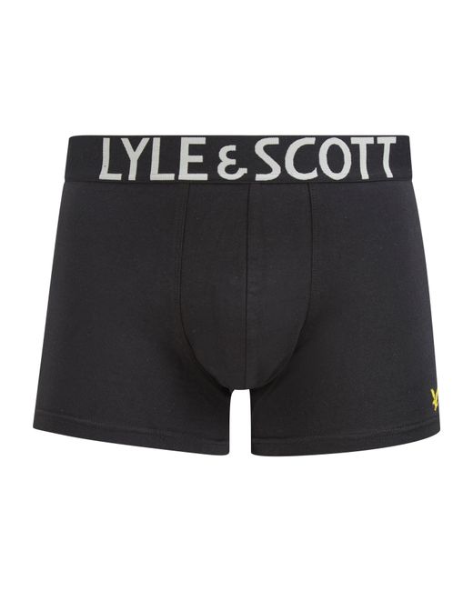 Lyle & Scott Black Wide Trunks for men