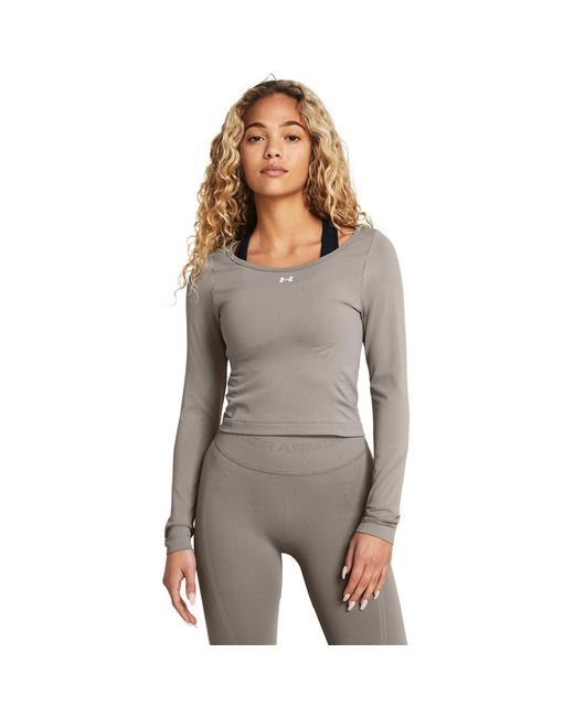 Under Armour Gray Vanish Seamless Long Sleeve T-Shirt