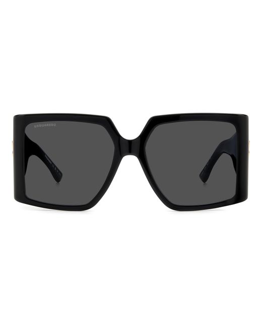 DSquared² Black Round Sunglasses