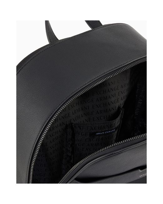 ARMANI EXCHANGE Black Backpack for men