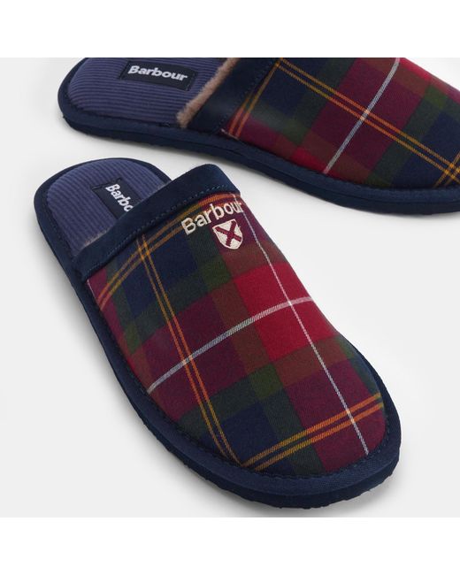 Barbour Blue Everitt Mule Slippers for men