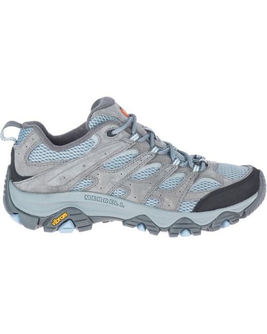 Merrell Blue Moab 3 Suede Walking Shoes