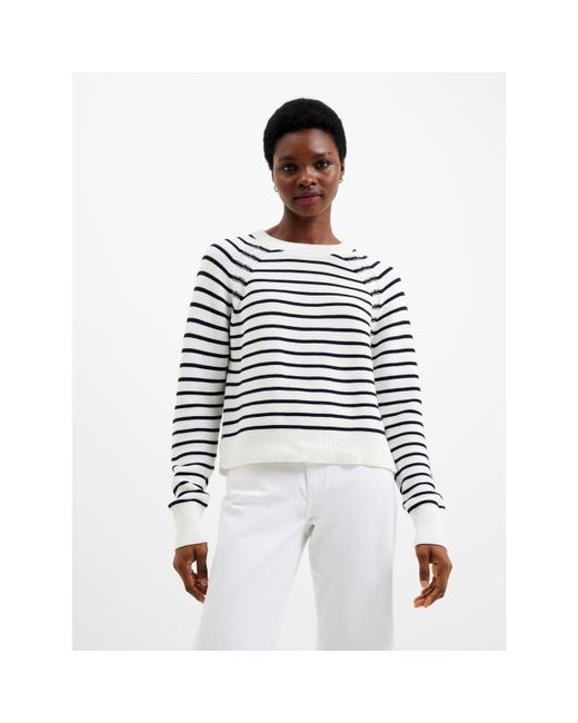 French Connection White Lillie Mozart Jumper