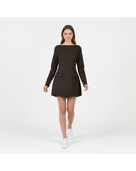 Jack Wills Black Boat Neck Mini Dress