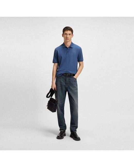 HUGO Blue Donos Polo Shirt for men