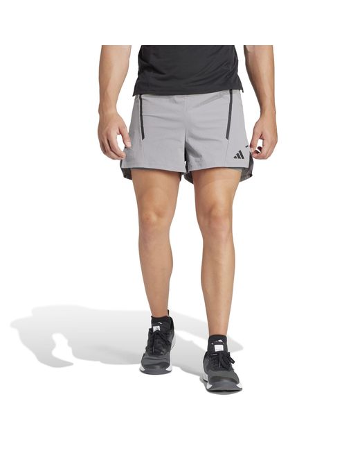Adidas Gray D4T Pro Series Adistrong Workout Shorts for men