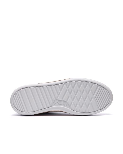Clarks White Shoe Hollyrose Zip