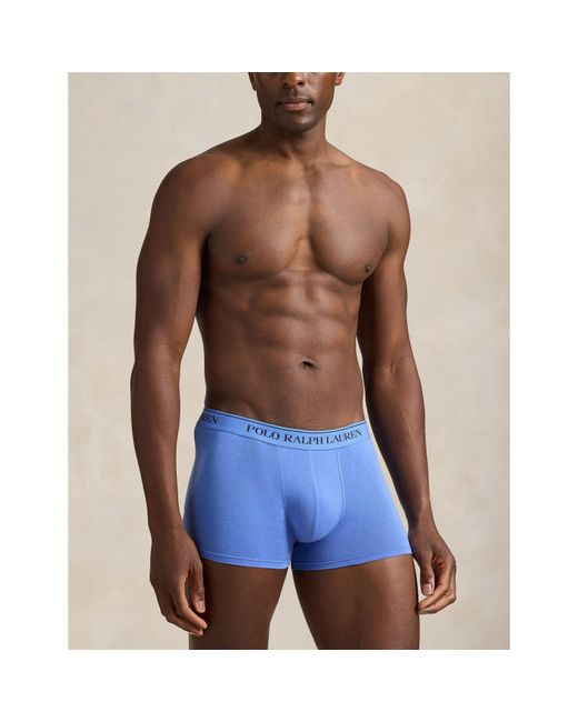 Polo Ralph Lauren Blue 3-Pack Cotton Trunks for men