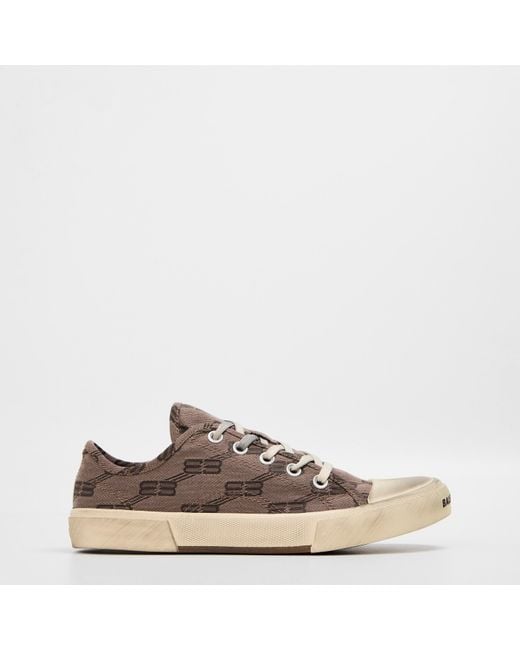 Balenciaga Brown Paris Low Trainers