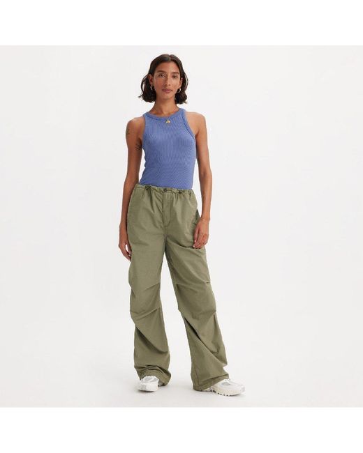 Levi's Green Parachute Pants