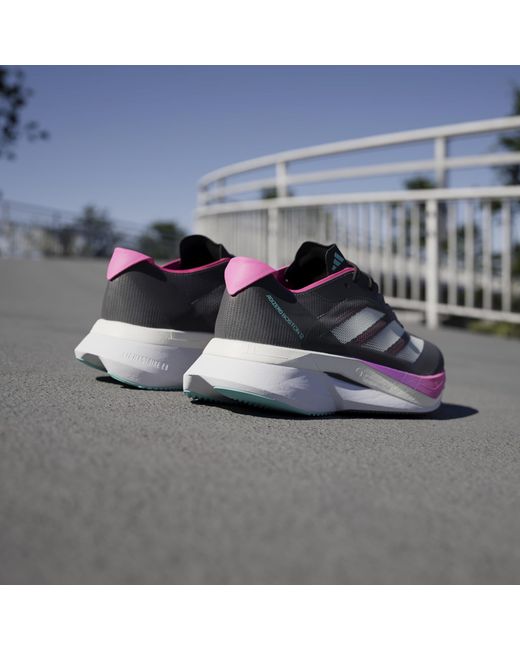 Adidas Blue Adizero Boston 12 Road Running Shoes