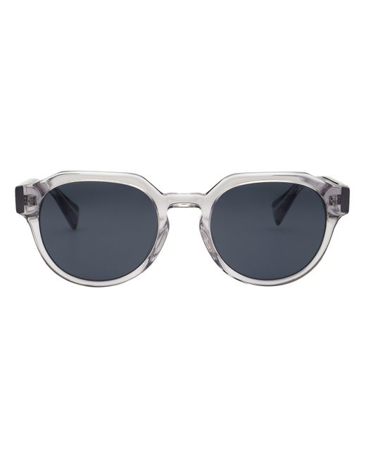 AllSaints Blue Geometric Angular Hexagon Sunglasses for men