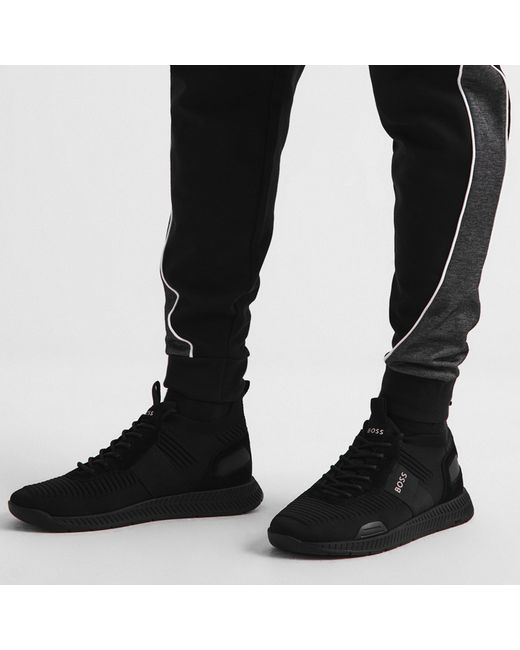Boss Black Titanium Runn Knit Trainers for men