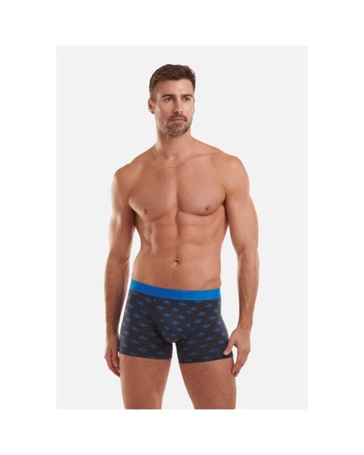 Adidas Originals Blue Originals Comfort Flex Cotton 2-Pack Boxer for men