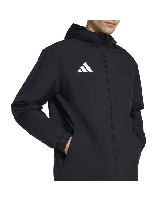 Adidas Blue Entrada 22 All Weather Water And Wind Resistant Rain Anorak for men