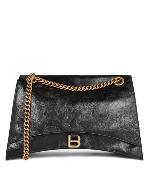 Balenciaga Black Large Crush Chain Bag