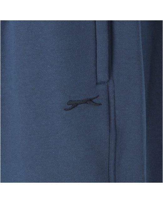 Slazenger 1881 Blue Cuffed Fleece Jogging Bottoms for men