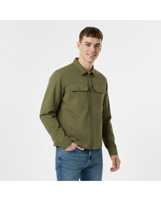Jack Wills Green Shire Utility Overshirt for men