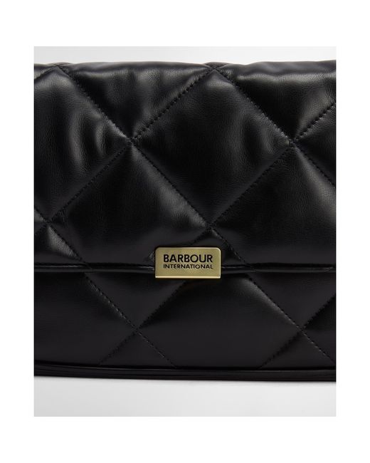 Barbour Black Soft Quilted Shoulder Bag