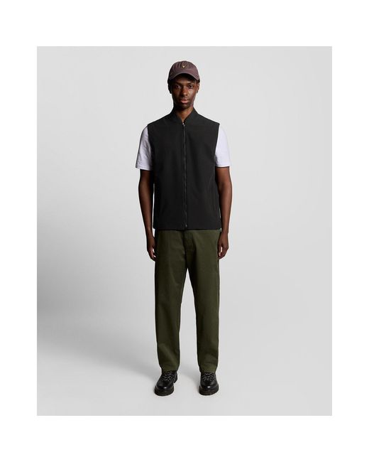 Lyle & Scott Black Softshell Gilet for men
