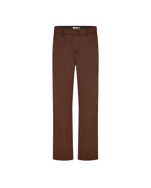 Timberland Brown Twill Chino Slim Fit Chinos for men