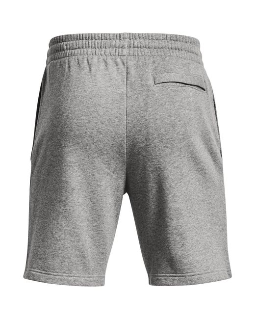 Under Armour Gray Ua Rival Fleece Shorts for men