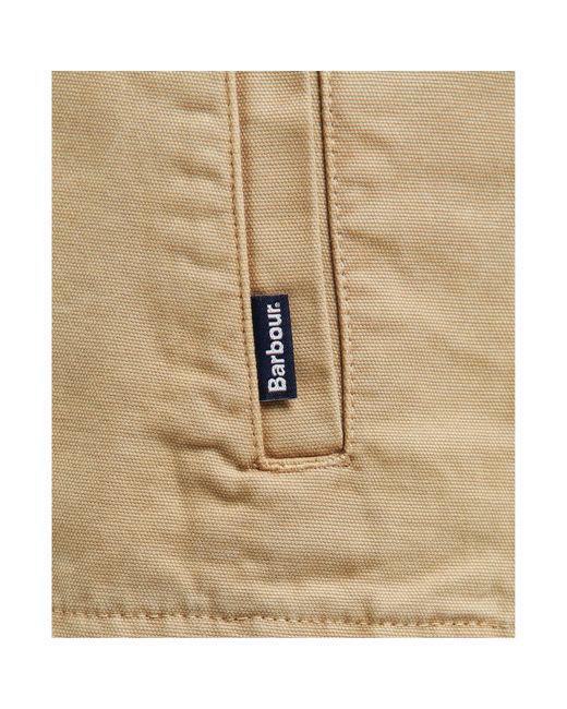 Barbour Natural Washed Cotton Long Sleeve Overshirt for men