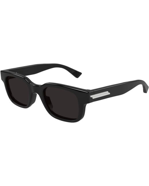 Bottega Veneta Black Bv1411S Rectangle Sunglasses for men